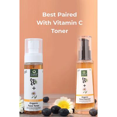 Organic Harvest Brightening Face Cleanser Kakadu Plum,Acai Berry & Rice Water Enriched With Vitamin C 150 ml - Face Wash & Cleansers