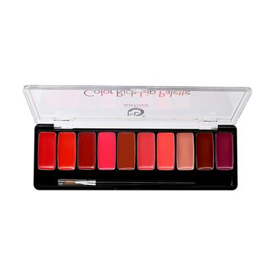 Matt Look 10 Colour Rich Lip Palette, Multicolor-02 8 gm - Lipsticks
