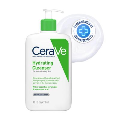 CeraVe Hydrating Cleanser For Normal To Dry Skin 473 ml - Face Wash & Cleansers