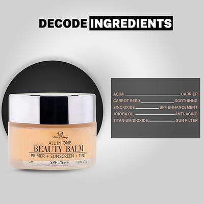 House of Beauty All Skin Bb-Beauty Balm with Primer, Tint, & SPF 25+ Covers Unevenness 50ml - Body Sunscreen