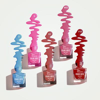 Blue Heaven Color Shine Mini Nail Polish Kit, Vacay Mood, Glossy Gel Finish, 25Ml 5's - Nail Polish