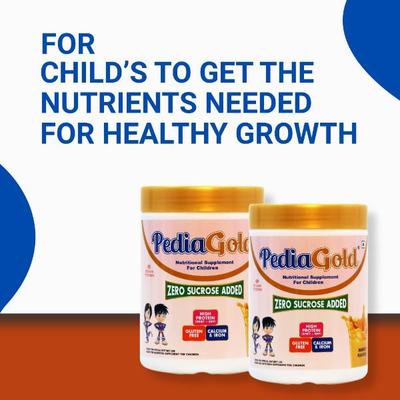 PediaGold Zero Added Sucrose Complete Nutrition Powder for Children - Mango Flavour 400 g - Protein Drink