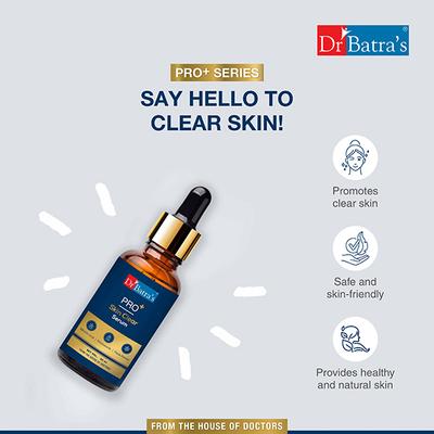 Dr Batras Pro+ Skin Clear Serum for Acne-Free Skin, with Salicylic Acid & Niacinamide 50 ml - Face Serum