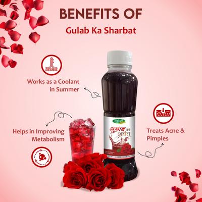 Swadeshi Gulab Ka Sharbat 700 ml - Ayurvedic Juices