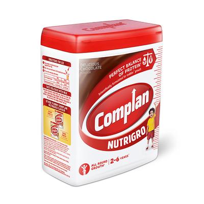 Complan Nutrigro (2-6 Years) Powder - Chocolate Flavour 400 gm (Jar) - Kids Nutrition