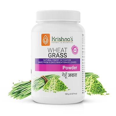 Krishna's Herbal & Ayurveda Wheatgrass Powder 100 gm - Ayurvedic Juices