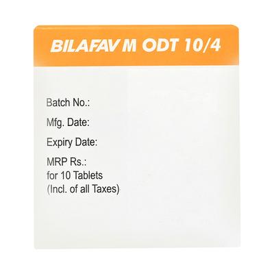 BILAFAV M ODT 10/4 Tablet 10's - Allergies-Ant