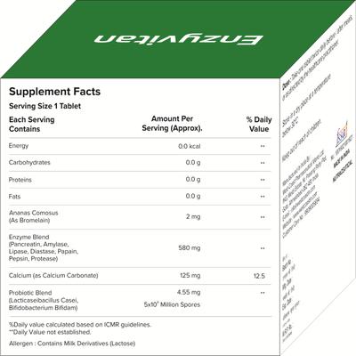 ENZYVITAN Tablet 10's - Digestion-Dig