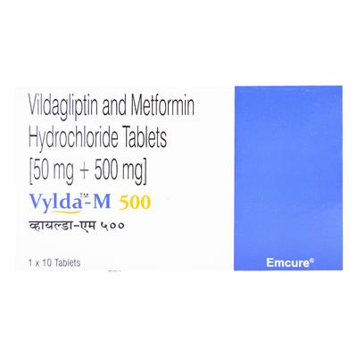 VYLDA M 500mg Tablet 10's - Diabetes-Ant