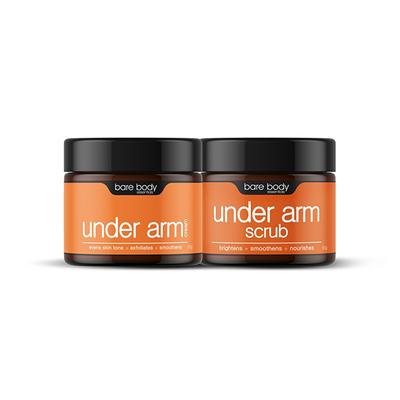 Bare Body Essentials Armlicious Combo - Underarm Cream 50g & Underarm Scrub 50g 1's - Lotions & Creams