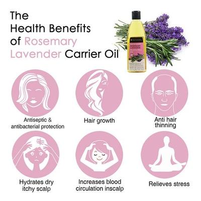 Soulflower Healthy Hair Oil - Rosemary Lavender 225 ml - Hair Oils