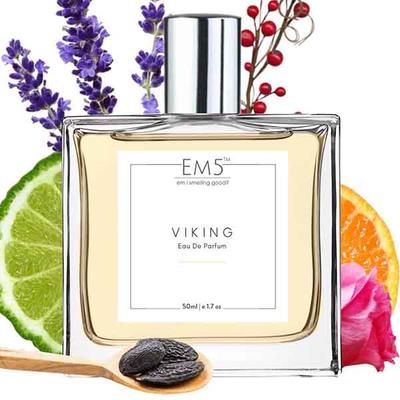 EM5 Viking Perfume for Men - Eau De Parfum Spray, Aromatic Citrus Woody 50 ml - Men Perfumes (Edt/Edp)