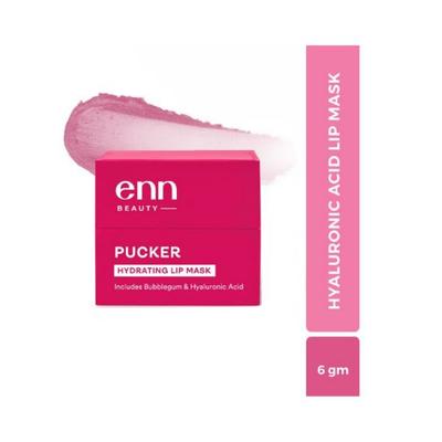 ENN Pucker Hydrating Lip Mask With Hyaluronic Acid Bubblegum 6 gm - Others