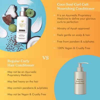 Coco Soul Curl Cult Nourishing Conditioner with Ayurvedic Medicine 200 ml - Conditioners