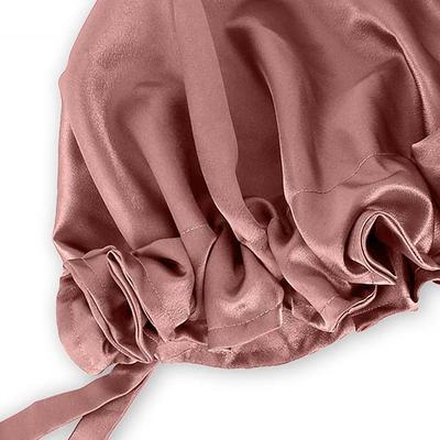Mueras Silk Satin Hair Bonnet Dark Pink 1's - Hair Clips/Bands