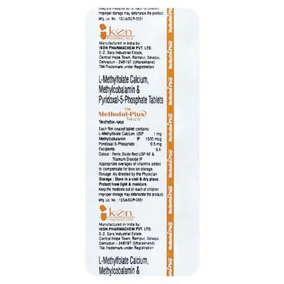 METHOFOL PLUS Tablet 10's - Supplements-Vam