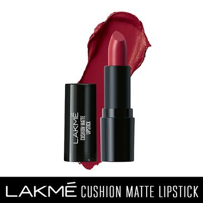 Lakme Forever Matte Lipstick, Made With French Rose Oil Extracts, Red Wine, 4.5 gm - Lipsticks