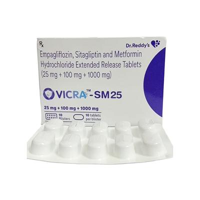 VICRA SM 25 Tablet 10's - Diabetes-Ant
