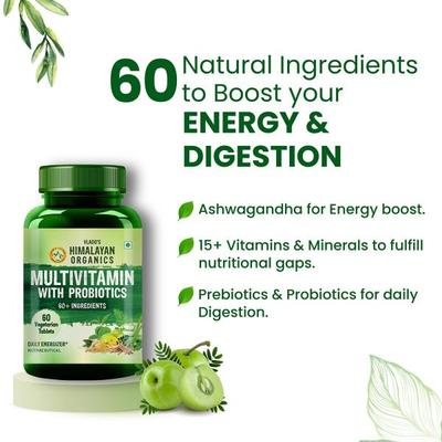 Vlado's Himalayan Organics Multivitamin with Probiotics Veg Tablets 60's - Multi-Vitamins