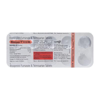 BISOJOY T 2.5/40 Tablet 10's - Hypertension-Ana