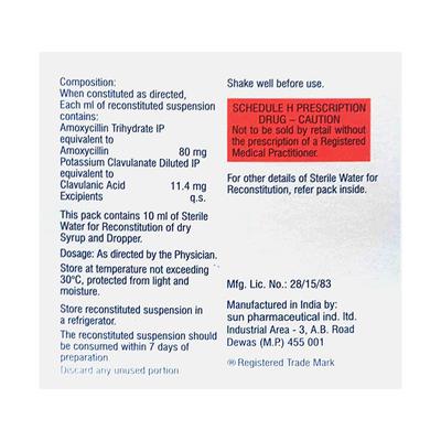 MOX CV 91.4mg Drops 10ml - Bacterial Infections-Pen