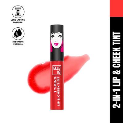 Elle18 2 Timing Lip and Cheek Tint Tropicana 4 ml - Liquid Lipsticks
