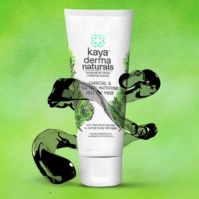 Kaya Charcoal & Tea Tree Mattifying Peel-Off Mask 50 ml - Masks & Peels