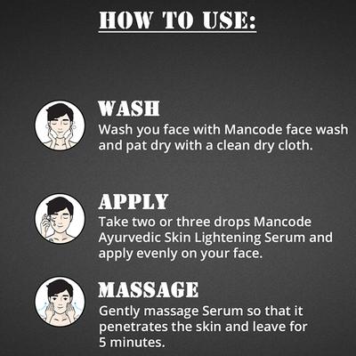 Mancode Ayurvedic Skin Lightening Serum 50 ml - Face Moisturizers