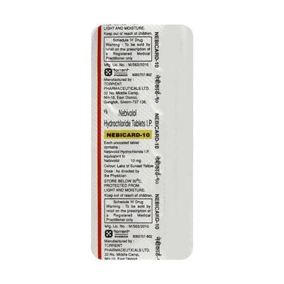 Nebicard 10mg Tablet 10'S - Hypertension-Bet