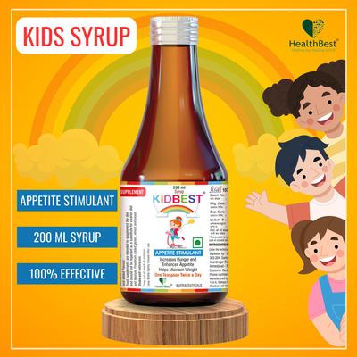 HealthBest Kidbest Appetite Stimulant Syrup 200 ml - Herbal Dietary Supplement