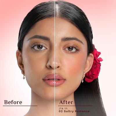 Pilgrim 3-In-1 Face Palette -Sultry Romance-Blush, Highlighter & Contour for Medium Skin Tone 12 gm - Blushes