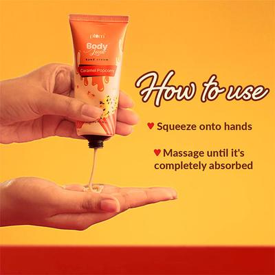 Plum BodyLovin' Caramel Popcorn Hand Cream - Caramel Popcorn Fragrance 50 gm - Hand Creams