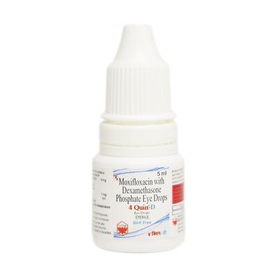 4 QUIN D Eye Drops 5ml - Eye Infections-Eaa