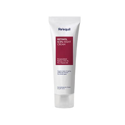 Re'equil 0.5% Retinol Night Cream Prevents Fine Lines, wrinkles For smooth, youthful skin 32 gm - Night Cream