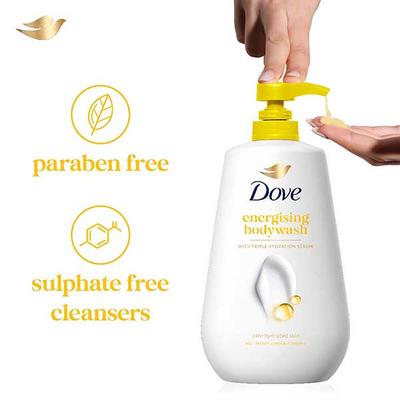Dove Energising Body Wash With Lemon Scent & Vitamin C 800 ml - Shower Gels & Body Wash