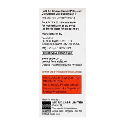 BACTOCLAV ES Dry Syrup 60ml - Bacterial Infections-Pen