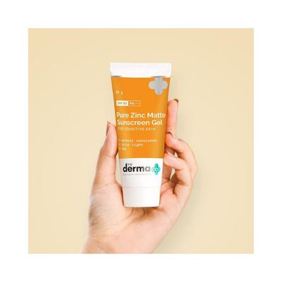 The Derma Co. Pure Zinc Matte Sunscreen Gel 50 gm - Face Sunscreen