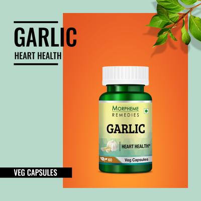 Morpheme Remedies Garlic 500mg Extract 60's - Digestive Health