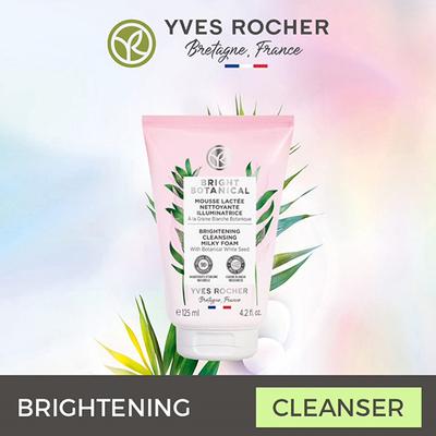 Yves Rocher Bright Botanical - Brightening Cleansing Milky Foam 125 ml - Scrubs & Exfoliants
