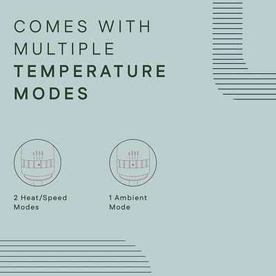 WINSTON Blow Drying Brush With Adjustable Temperature Setting 1200W - White 1's - Multi-Stylers