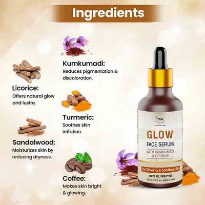 TNW The Natural Wash Glow Face Serum 30ml - Lotions & Creams