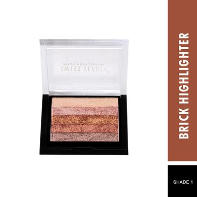 Swiss Beauty Brick Highlighter - (Shade-01) 7gm - Highlighters & Illuminators