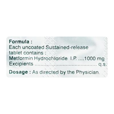 Glyciphage SR 1gm Tablet 10'S - Diabetes-Ant