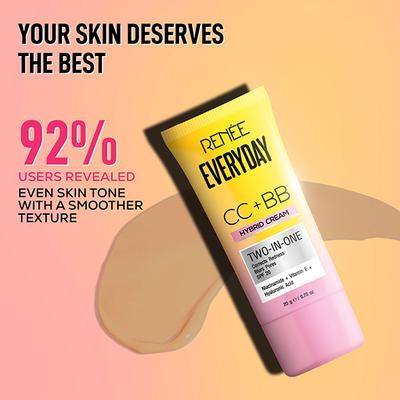 Renee Cosmetics Everyday CC+BB Cream Almond Creme 20 gm - Bb & Cc Creams