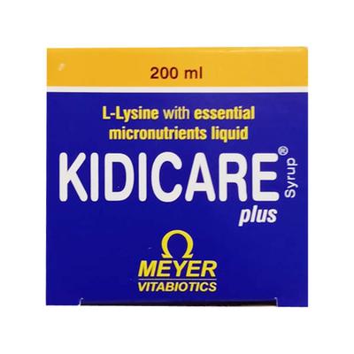 KIDICARE PLUS NATURAL ORANGE FLAVOUR Syrup 200ml - Supplements-Vam