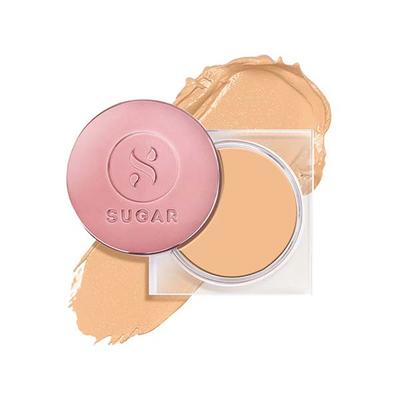 Sugar Cosmetics Mettle Cream To Powder Foundation 37 Freddo (Medium Beige, Golden Peach Undertone) 15 gm - Foundation