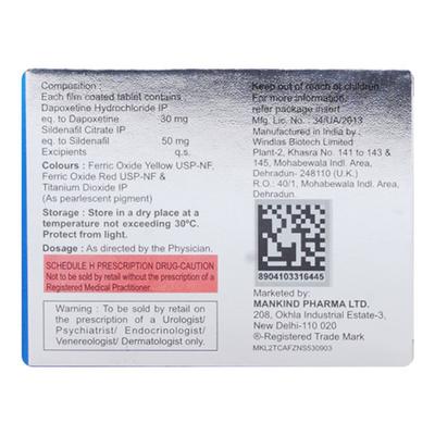 MANFORCE STAYLONG Tablet 4's - Impotence/Erectile Dysfunction (Ed)