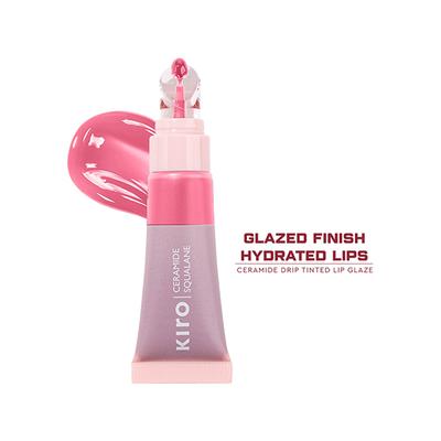 Kiro Ceramide Drip Tinted Lip Glaze Strawberry Gelato (Coral Pink) 13 gm - Lip Balms