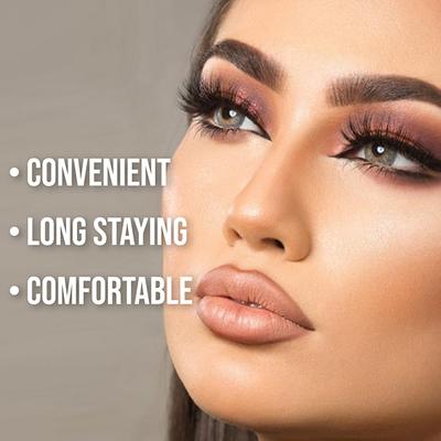 Matt Look 5D Studio Effect Luxury Eyelashes Collection with Strong Adhesive, 01 Wing Woman 1's - Eyelashes