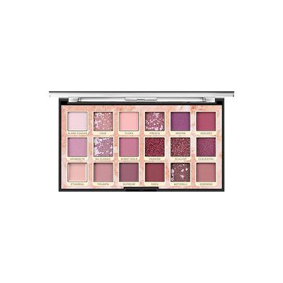 iss Rose 18 Color Matte & Glitter Nude Eyeshadow Palette 7001 - 437 M01 19.7 gm - Face Palettes